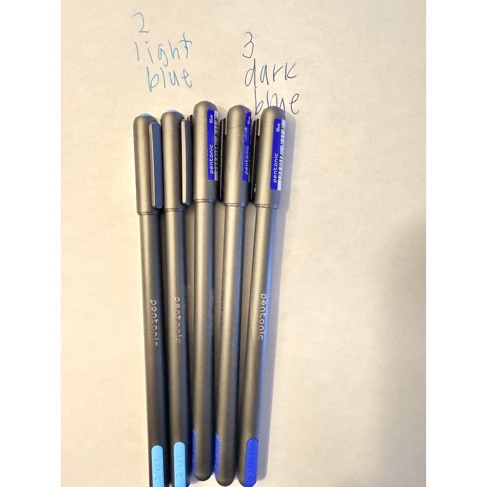 Linc Pentonic Ballpoint Pens 1.0mm Assorted Colors 19 Count Set Matte Finish